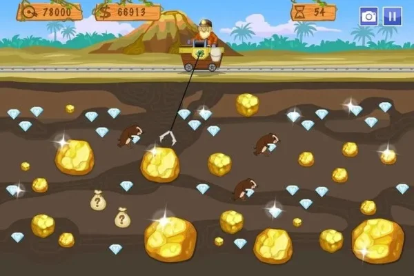 双人版黄金矿工游戏-双人合作矿工游戏