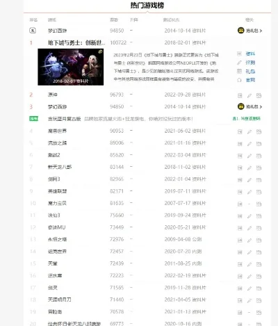 游戏排行榜在哪里查询-搜索引擎查排行榜